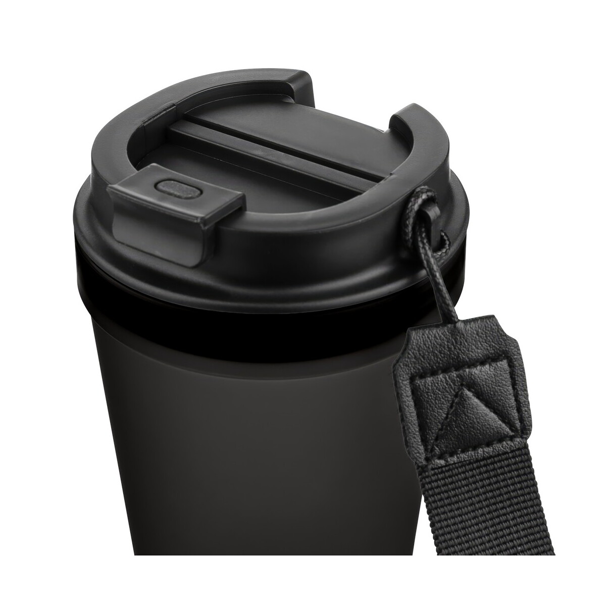 Kubki termiczne z logo – kubek podróżny 350 ml – czarny VB287-03_AAA05 Kubek podróżny 350 ml - czarny VB287-03_AAA05