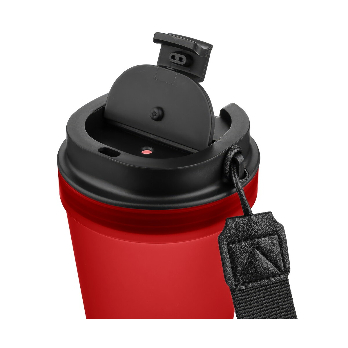 Kubki termiczne z logo – kubek podróżny 350 ml – czerwony VB287-05_AAA04 Kubek podróżny 350 ml - czerwony VB287-05_AAA04