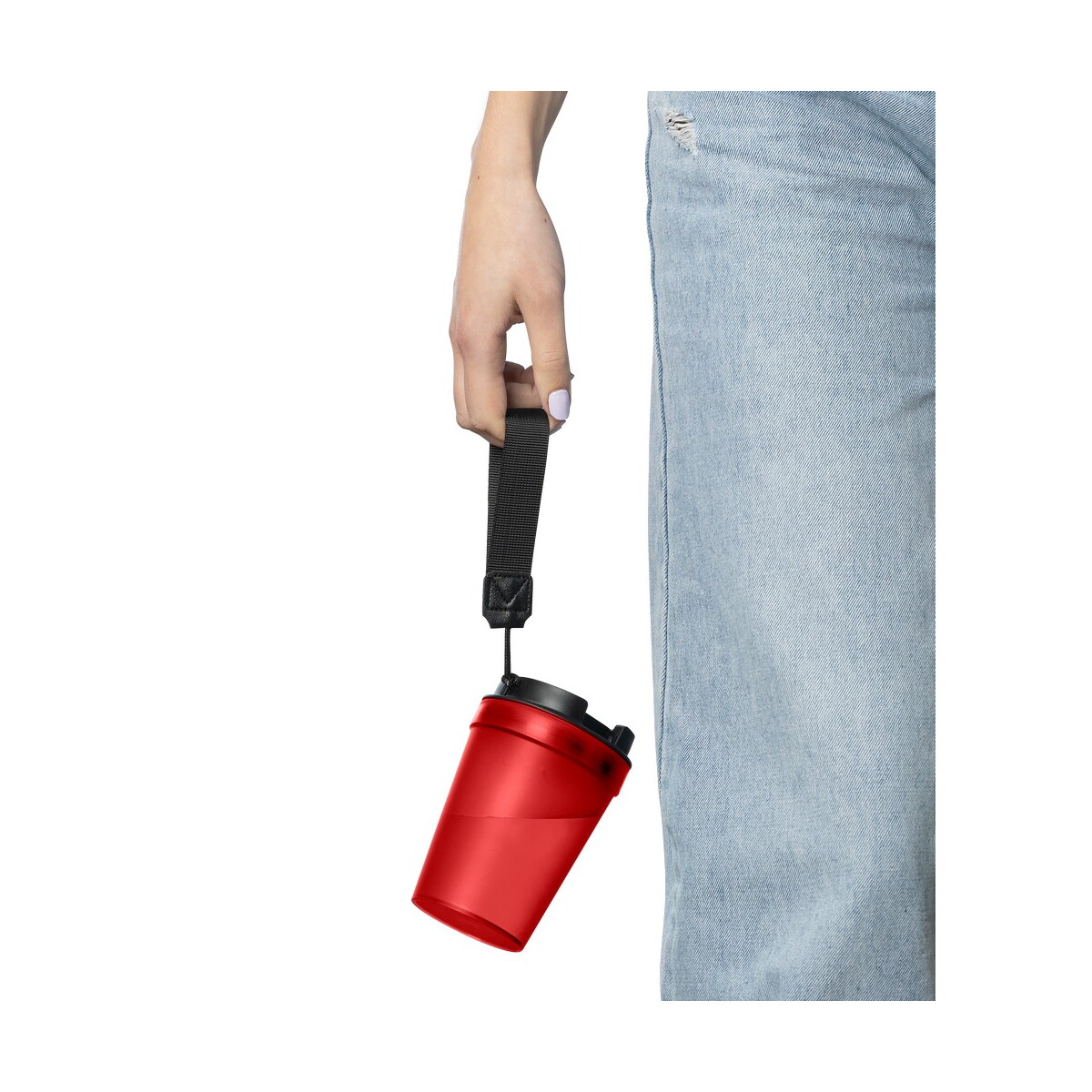 Kubki termiczne z logo – kubek podróżny 350 ml – czerwony VB287-05_AAA06 Kubek podróżny 350 ml - czerwony VB287-05_AAA06