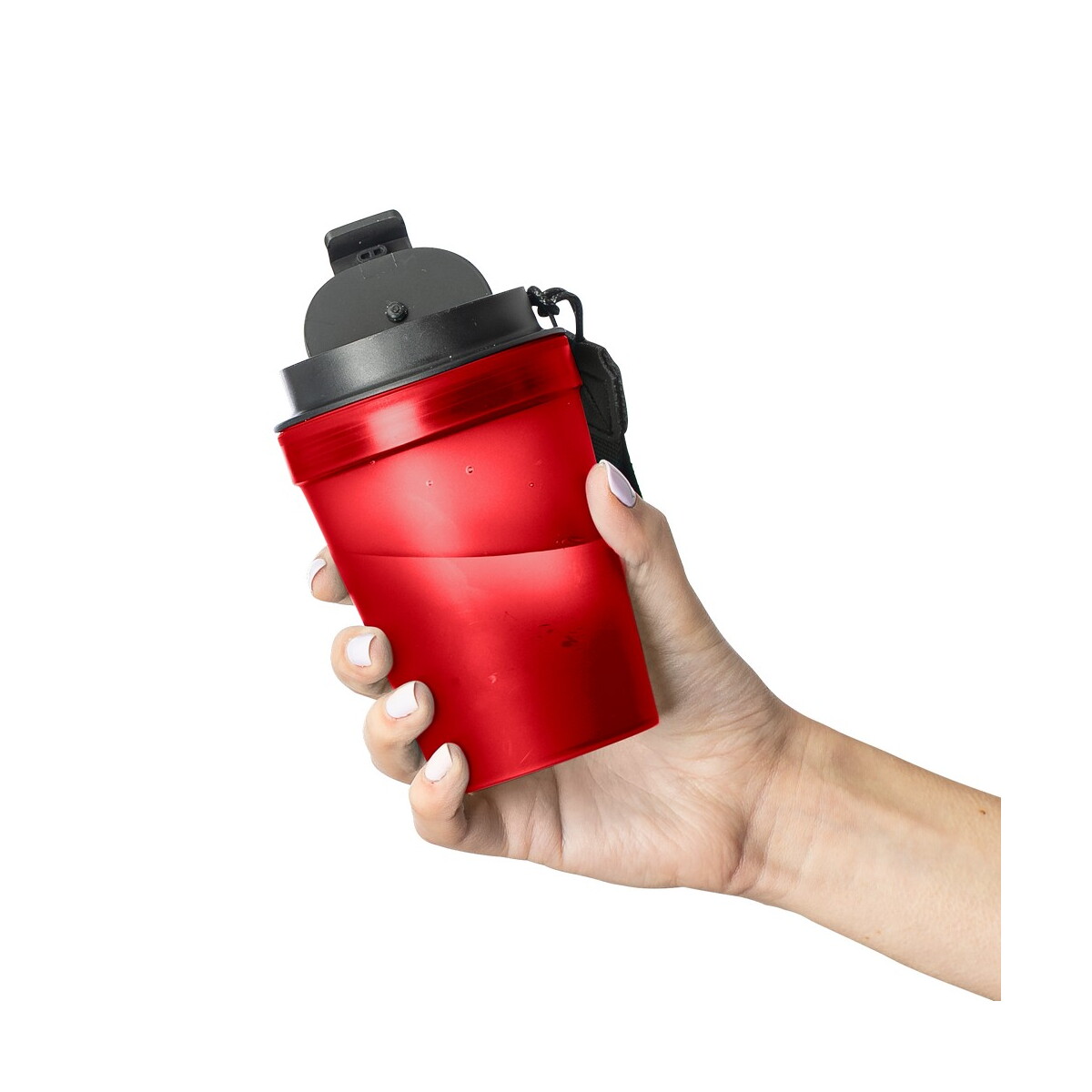 Kubki termiczne z logo – kubek podróżny 350 ml – czerwony VB287-05_AAA07 Kubek podróżny 350 ml - czerwony VB287-05_AAA07