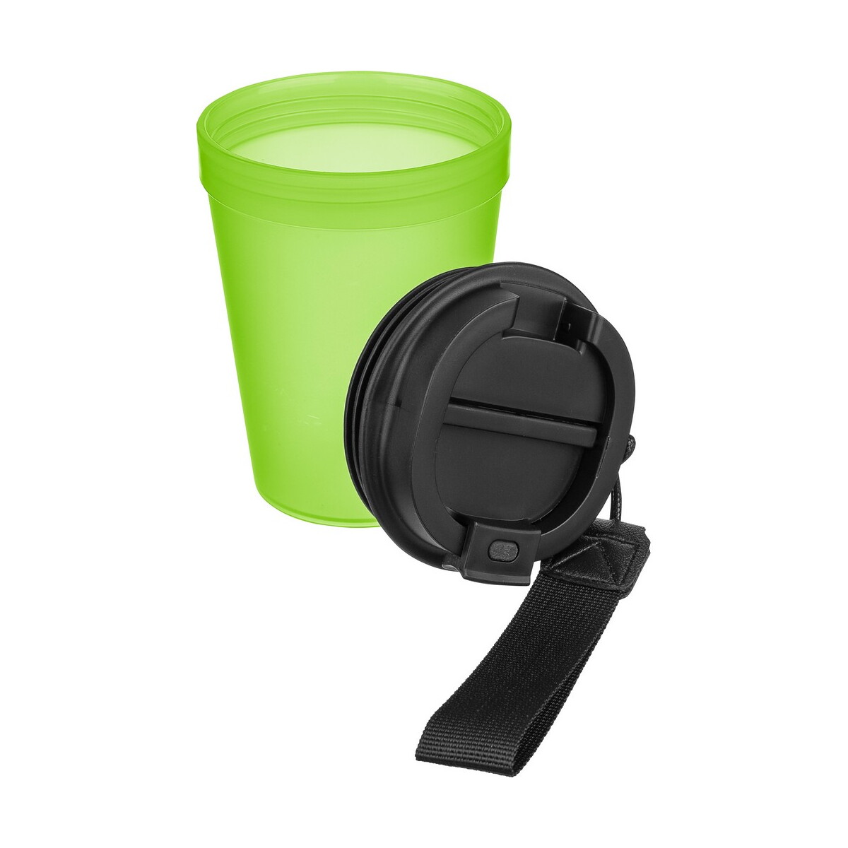 Kubki termiczne z logo – kubek podróżny 350 ml – limonkowy VB287-09_AAA02 Kubek podróżny 350 ml - limonkowy VB287-09_AAA02