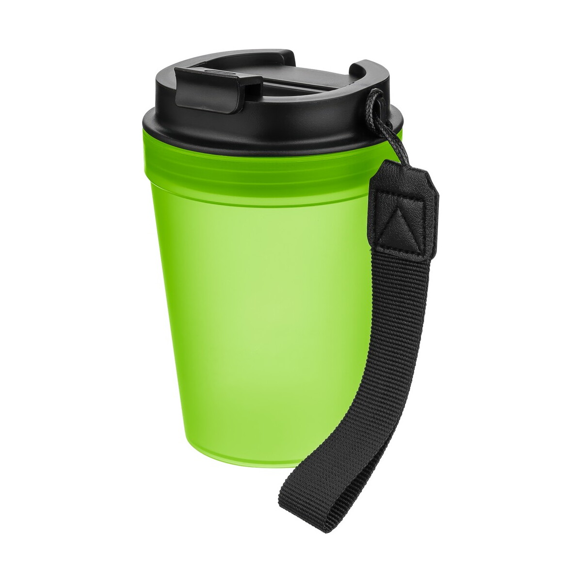 Kubki termiczne z logo – kubek podróżny 350 ml – limonkowy VB287-09_AAA03 Kubek podróżny 350 ml - limonkowy VB287-09_AAA03