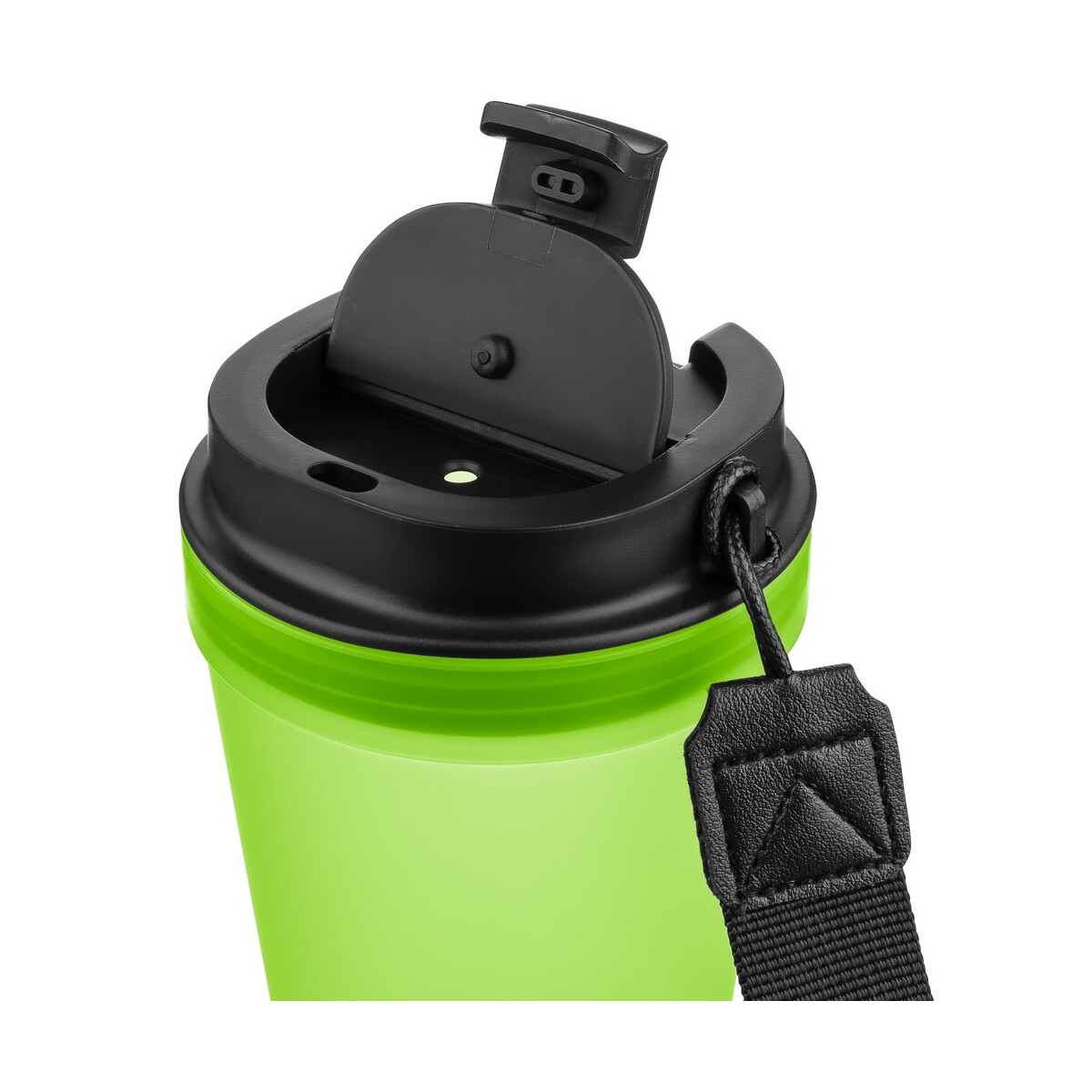 Kubki termiczne z logo – kubek podróżny 350 ml – limonkowy VB287-09_AAA04 Kubek podróżny 350 ml - limonkowy VB287-09_AAA04