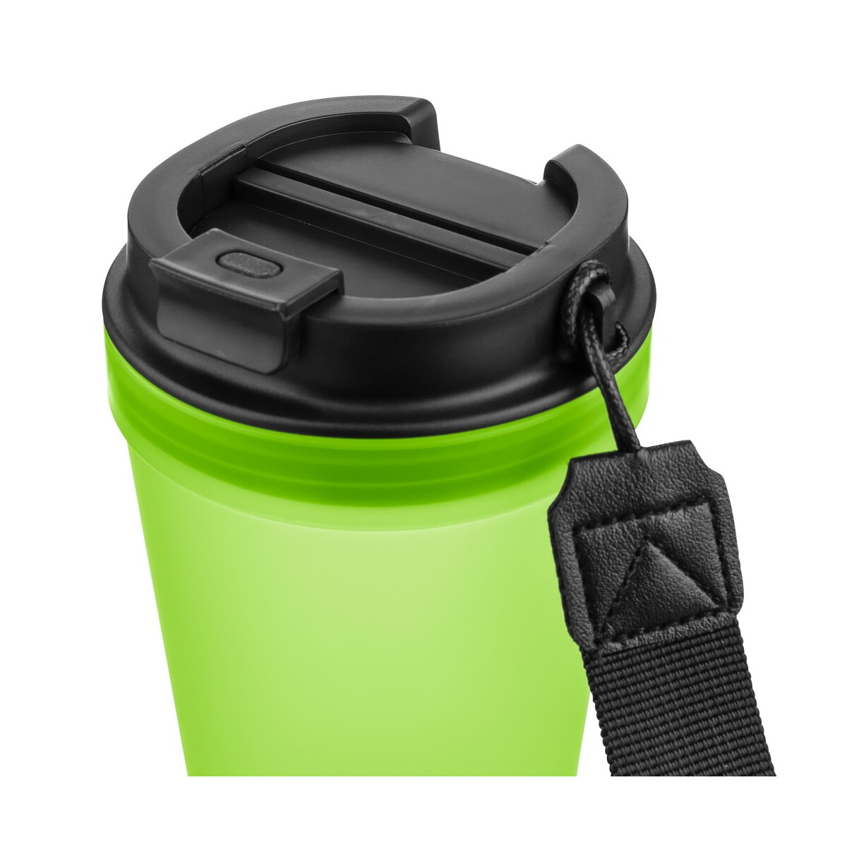 Kubki termiczne z logo – kubek podróżny 350 ml – limonkowy VB287-09_AAA05 Kubek podróżny 350 ml - limonkowy VB287-09_AAA05