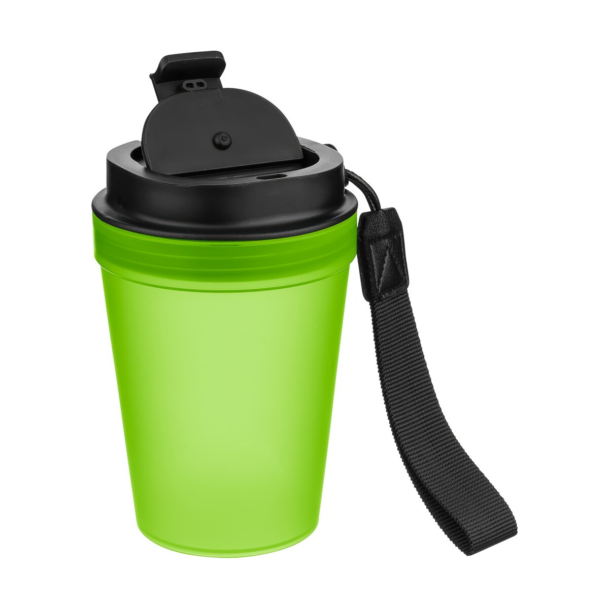 Kubki termiczne z logo – kubek podróżny 350 ml – limonkowy VB287-09_AAA06 Kubek podróżny 350 ml - limonkowy VB287-09_AAA06