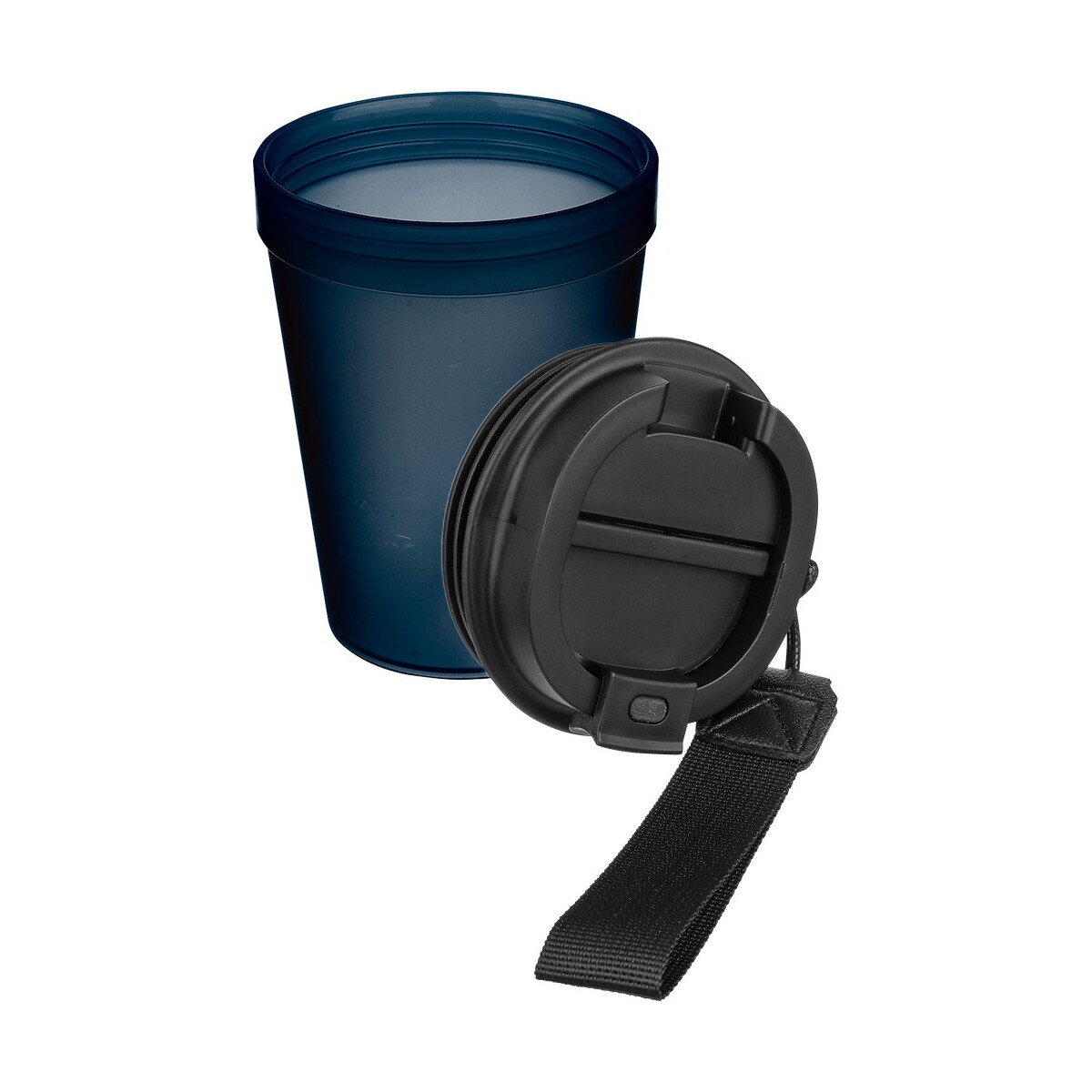 Kubki termiczne z logo – kubek podróżny 350 ml – niebieski VB287-11_AAA03 Kubek podróżny 350 ml - niebieski VB287-11_AAA03