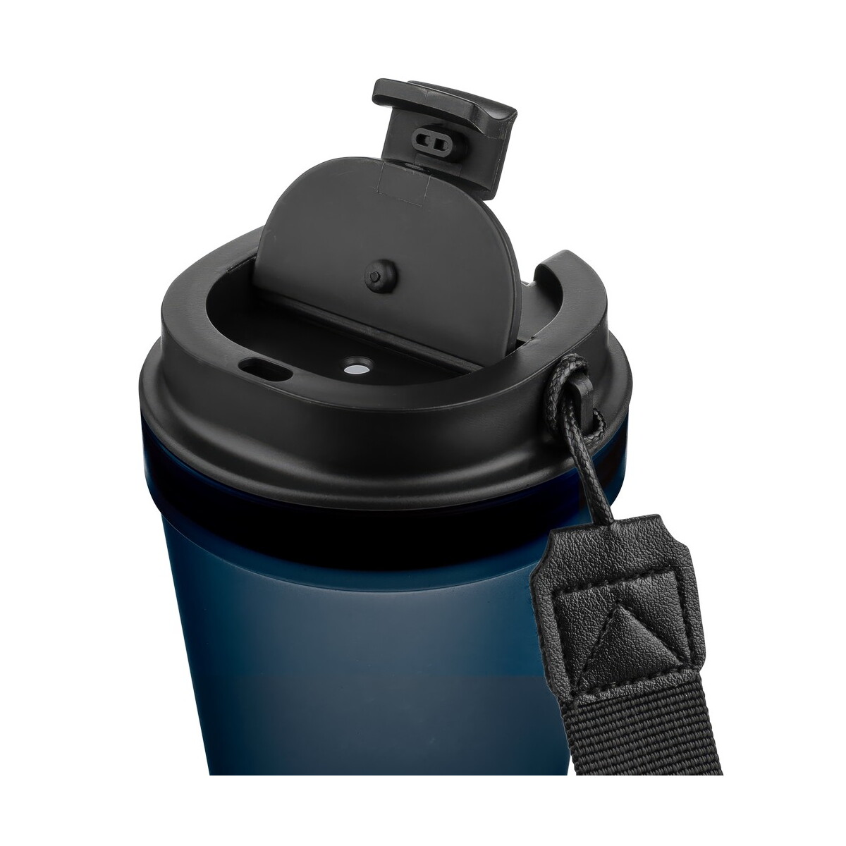 Kubki termiczne z logo – kubek podróżny 350 ml – niebieski VB287-11_AAA05 Kubek podróżny 350 ml - niebieski VB287-11_AAA05