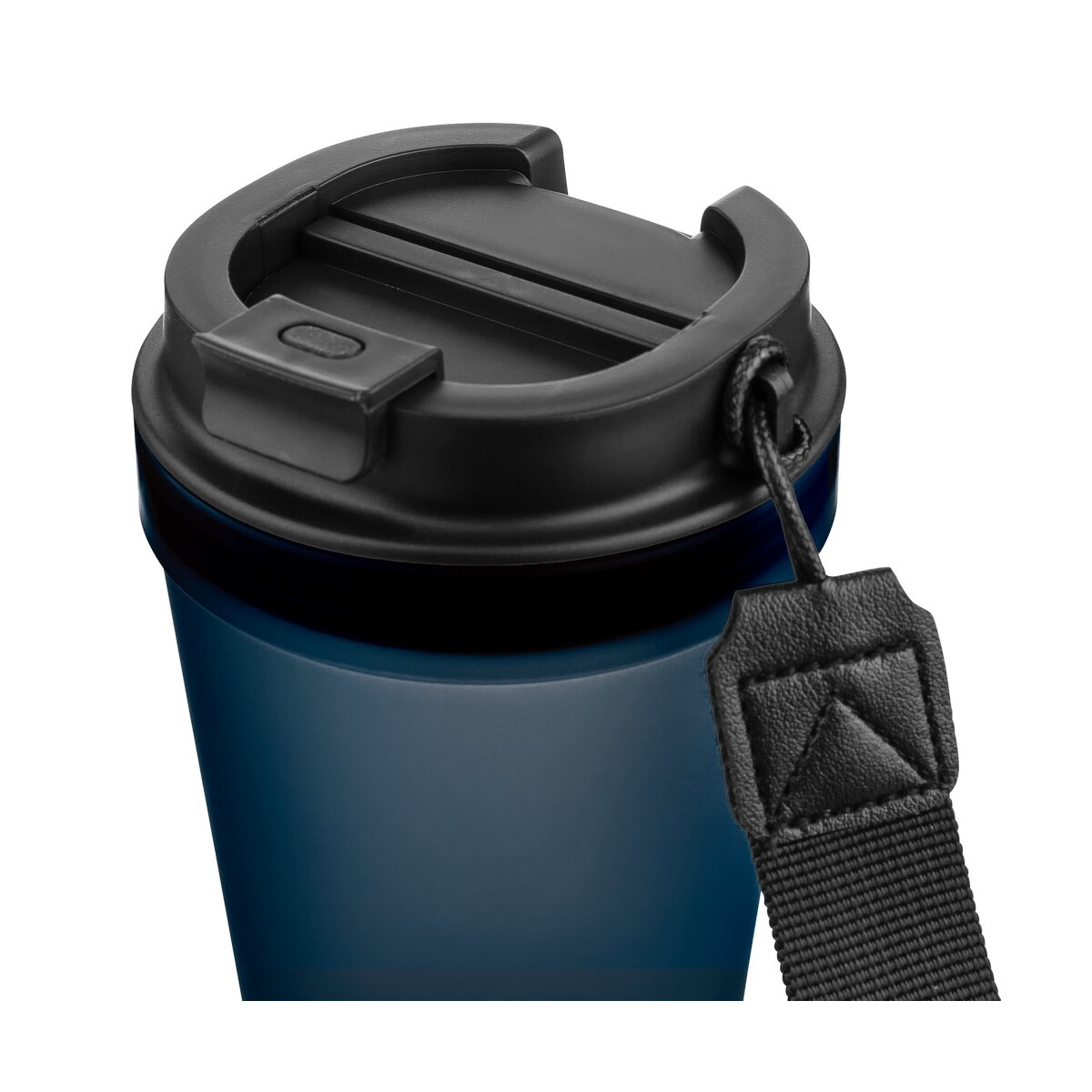 Kubki termiczne z logo – kubek podróżny 350 ml – niebieski VB287-11_AAA06 Kubek podróżny 350 ml - niebieski VB287-11_AAA06