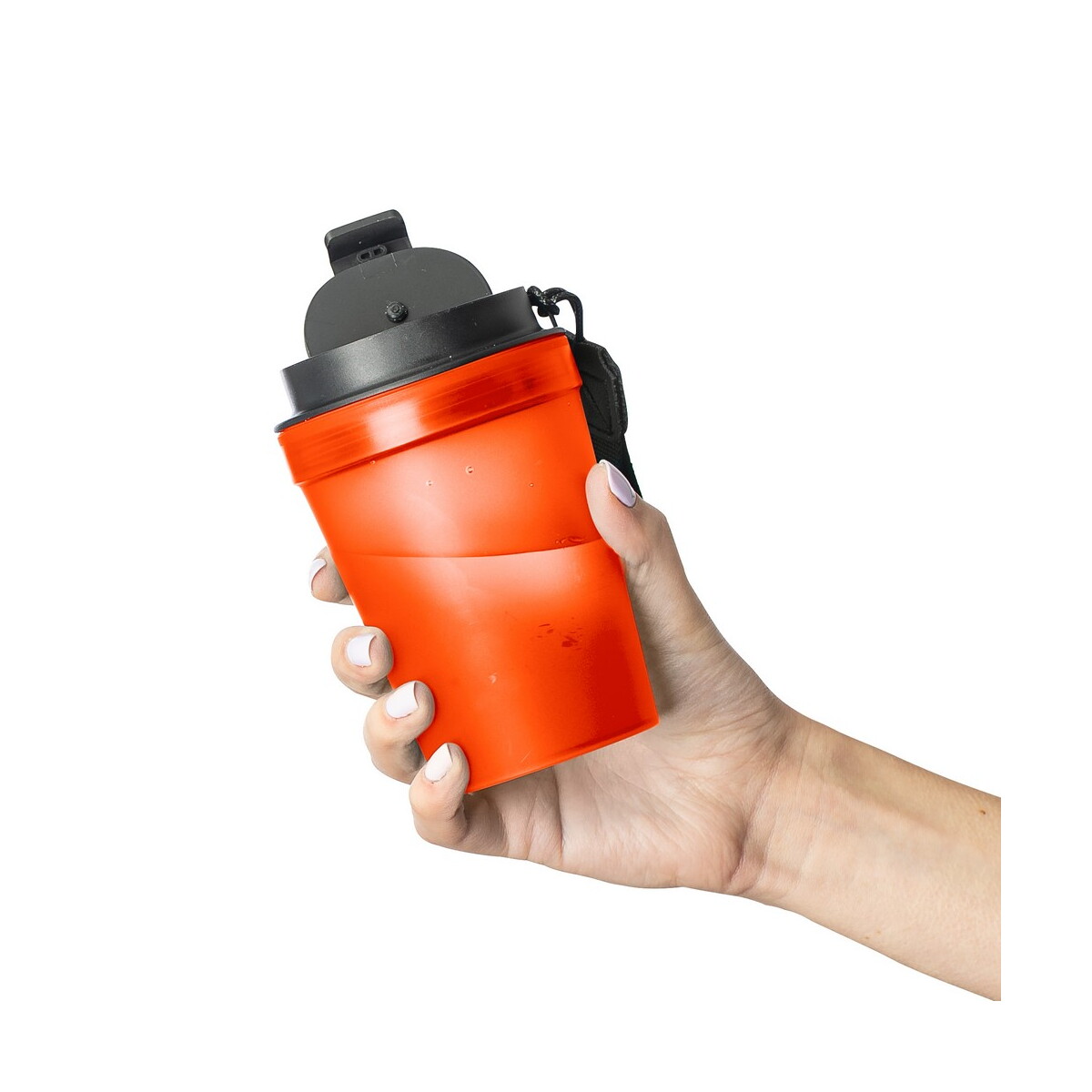 Kubki termiczne z logo – kubek podróżny 350 ml – pomarańczowy VB287-07_AAA07 Kubek podróżny 350 ml - pomarańczowy VB287-07_AAA07
