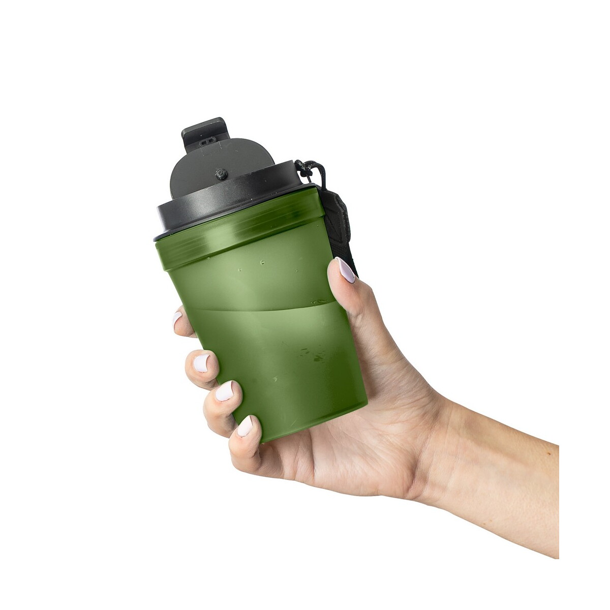 Kubki termiczne z logo – kubek podróżny 350 ml – zielony VB287-06_AAA07 Kubek podróżny 350 ml - zielony VB287-06_AAA07