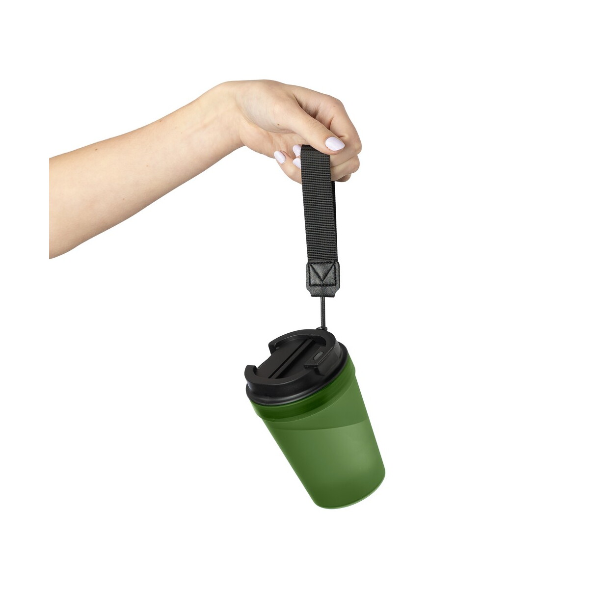 Kubki termiczne z logo – kubek podróżny 350 ml – zielony VB287-06_AAA08 Kubek podróżny 350 ml - zielony VB287-06_AAA08