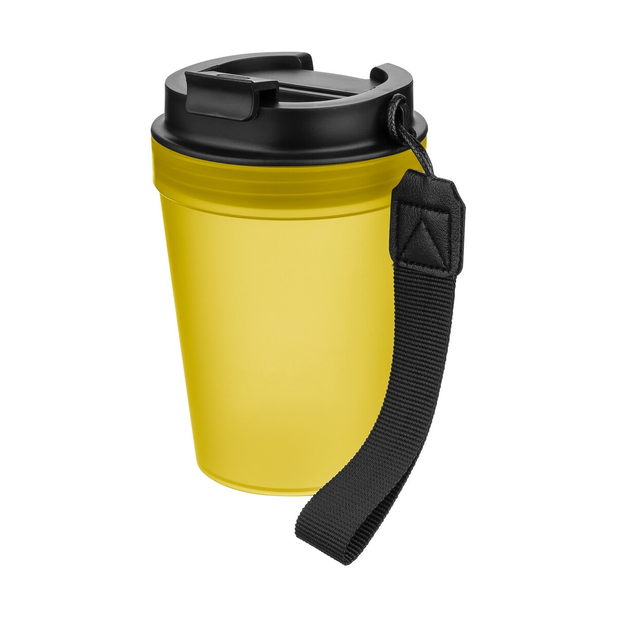 Kubki termiczne z logo – kubek podróżny 350 ml – żółty VB287-08_AAA03 Kubek podróżny 350 ml - żółty VB287-08_AAA03