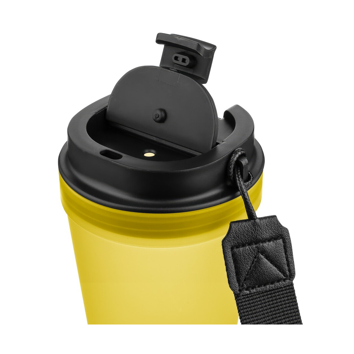Kubki termiczne z logo – kubek podróżny 350 ml – żółty VB287-08_AAA04 Kubek podróżny 350 ml - żółty VB287-08_AAA04