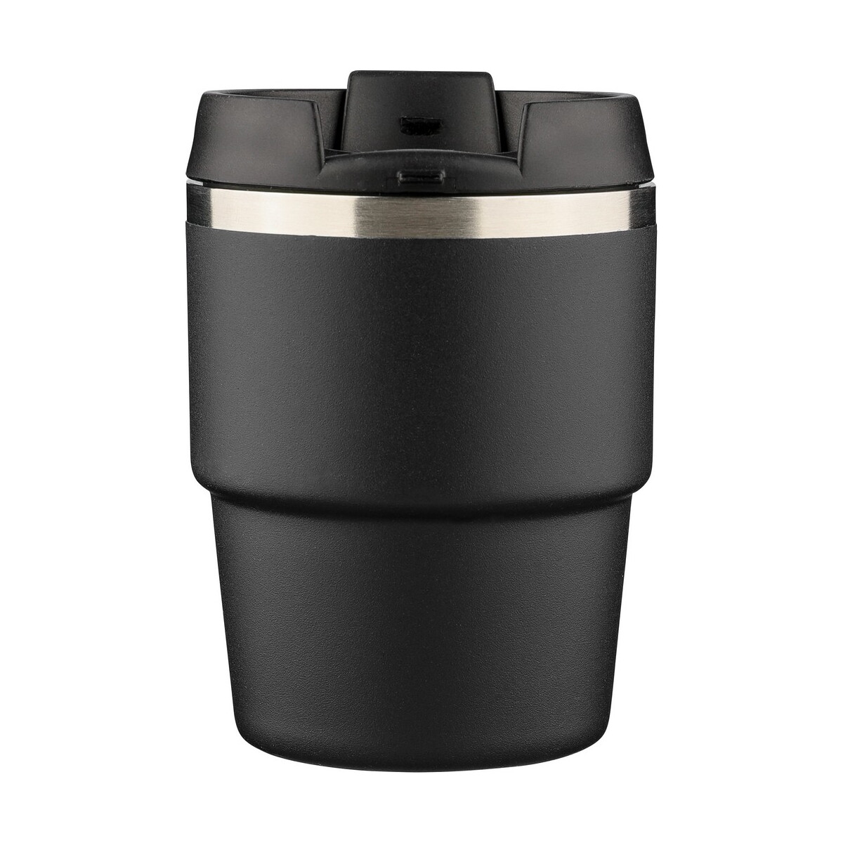 Kubki termiczne z logo – kubek termiczny 175 ml – czarny VB107-03_IBK01 Kubek termiczny 175 ml - czarny VB107-03_IBK01