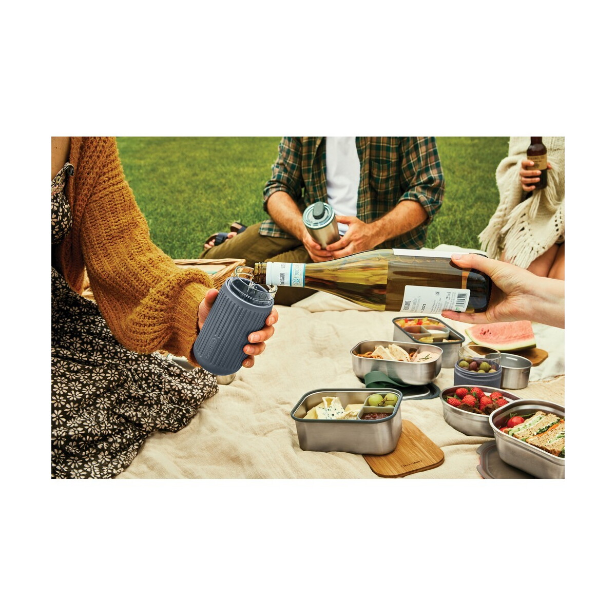 Kubki termiczne z logo – kubek termiczny 340 ml black+blum – szary P439.1602__M_404 Kubek termiczny 340 ml Black+Blum - szary P439.1602__M_404