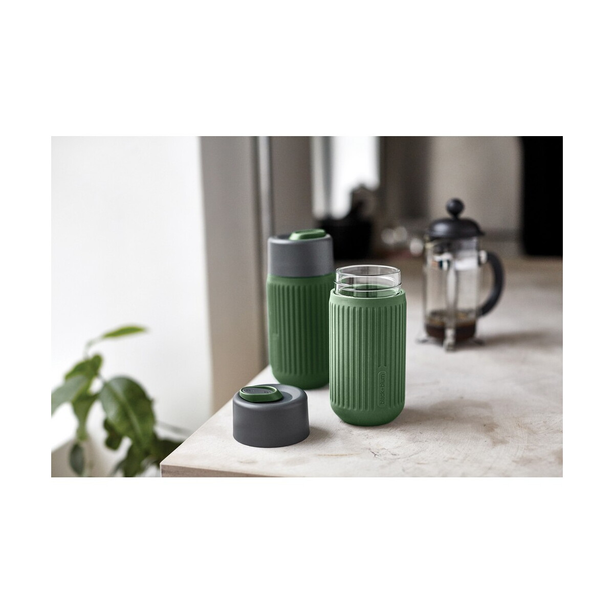 Kubki termiczne z logo – kubek termiczny 340 ml black+blum – zielony P439.1627__M_403 Kubek termiczny 340 ml Black+Blum - zielony P439.1627__M_403