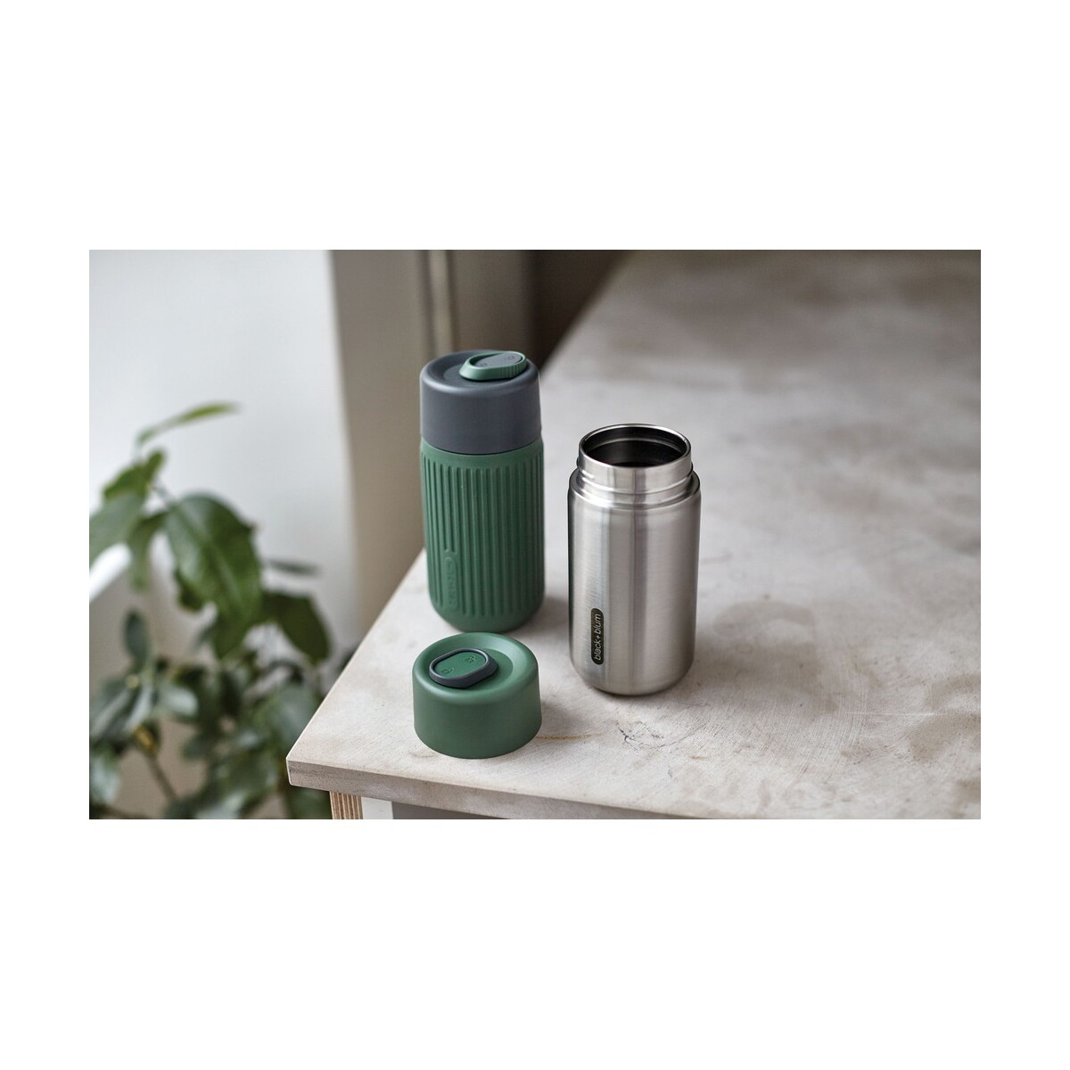 Kubki termiczne z logo – kubek termiczny 340 ml black+blum – zielony P439.1627__M_404 Kubek termiczny 340 ml Black+Blum - zielony P439.1627__M_404