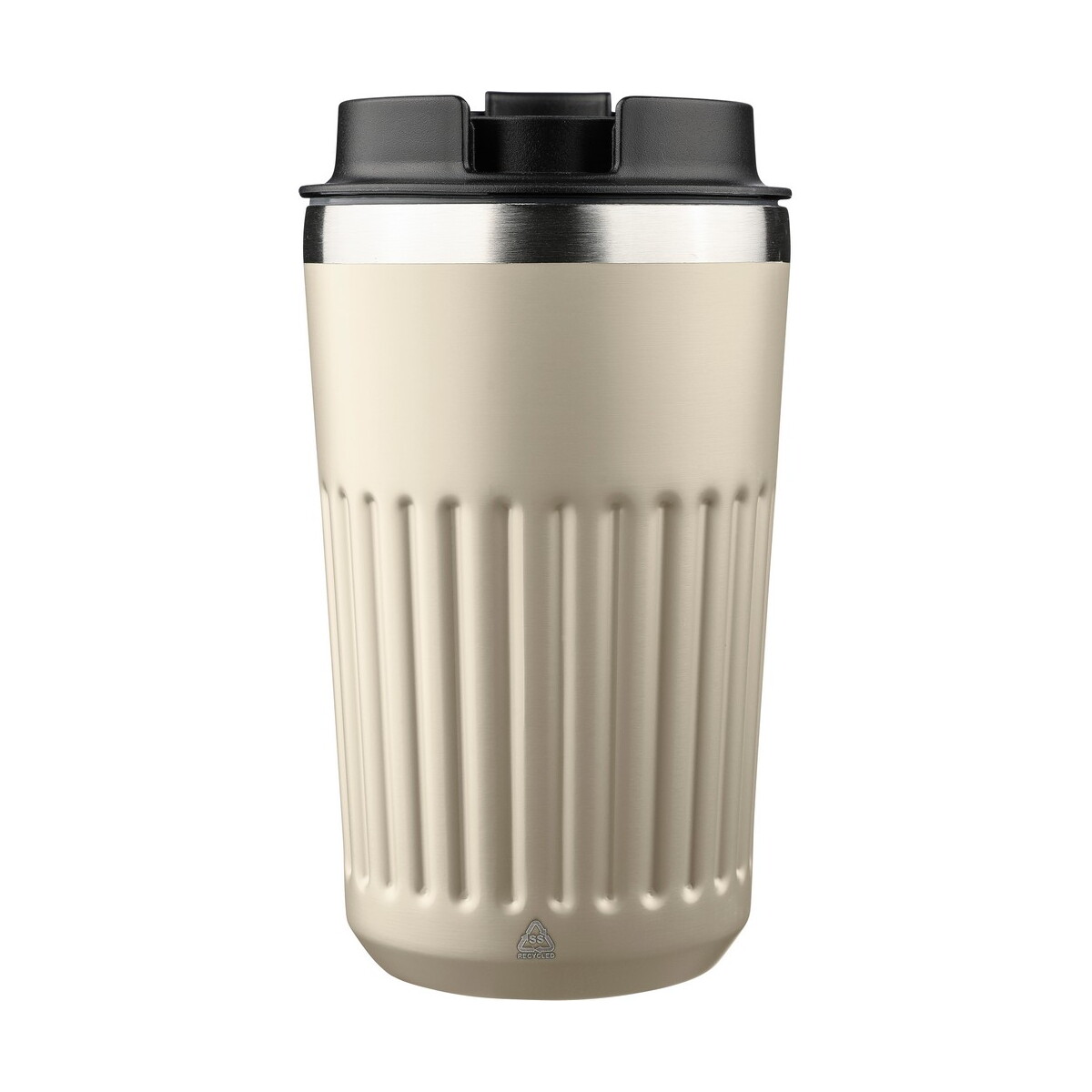 Kubki termiczne z logo – kubek termiczny 400 ml – beżowy VB184-20_IBK01 Kubek termiczny 400 ml - beżowy VB184-20_IBK01