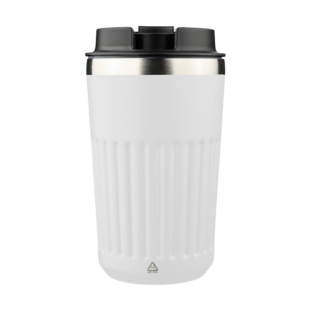 Kubki termiczne z logo – kubek termiczny 400 ml – biały VB184-02_IBK01 Kubek termiczny 400 ml - biały VB184-02_IBK01