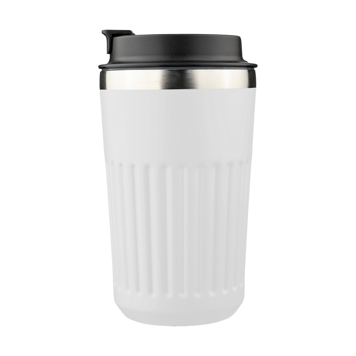 Kubki termiczne z logo – kubek termiczny 400 ml – biały VB184-02_ISR01 Kubek termiczny 400 ml - biały VB184-02_ISR01