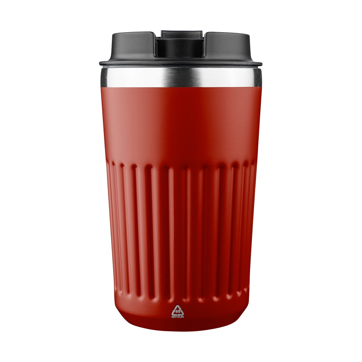 Kubki termiczne z logo – kubek termiczny 400 ml – burgundowy VB184-12_IBK01 Kubek termiczny 400 ml - burgundowy VB184-12_IBK01