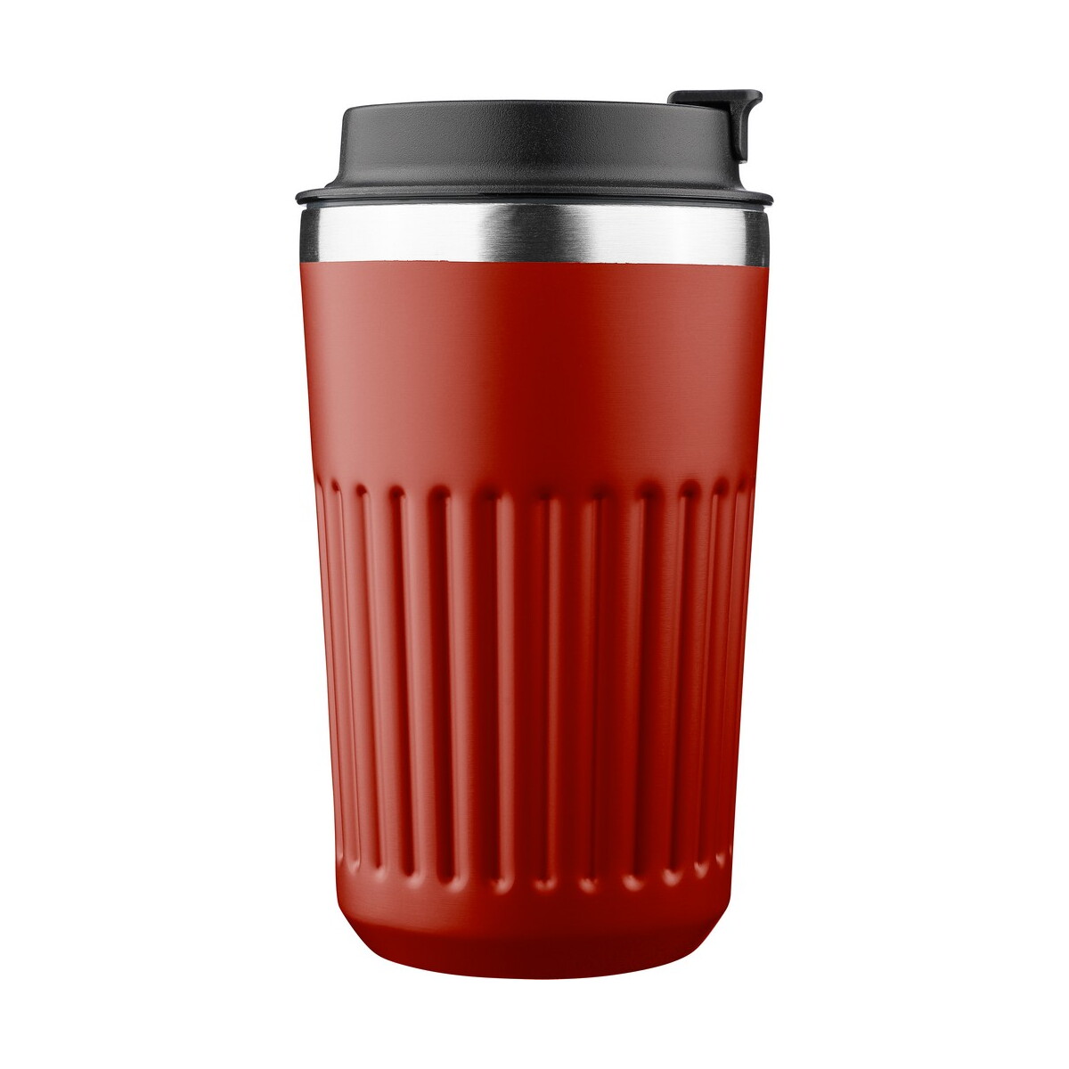 Kubki termiczne z logo – kubek termiczny 400 ml – burgundowy VB184-12_ISL01 Kubek termiczny 400 ml - burgundowy VB184-12_ISL01
