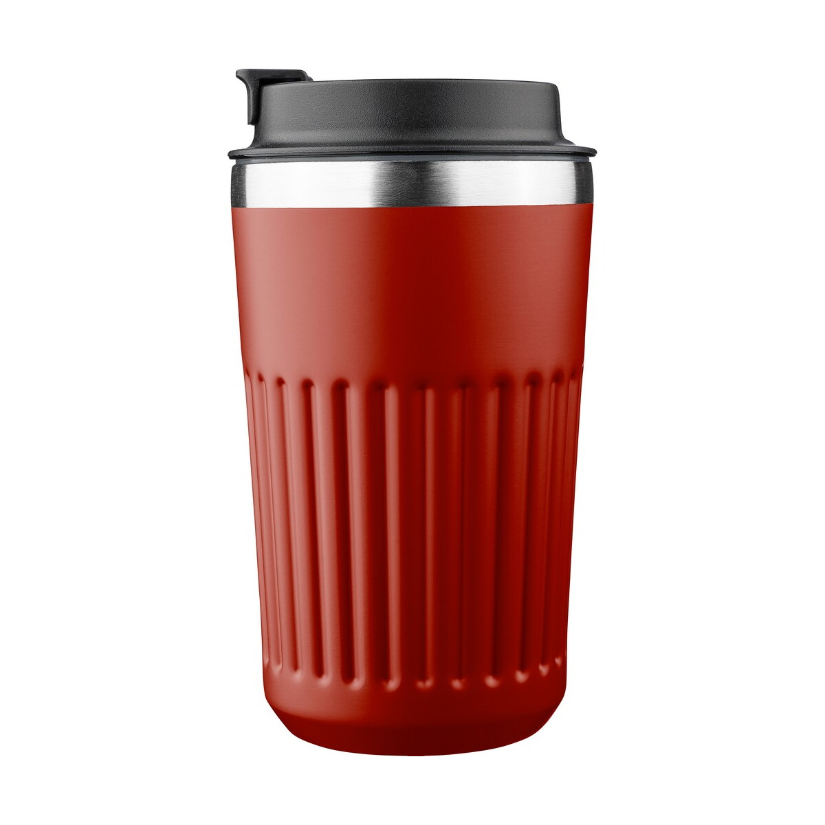 Kubki termiczne z logo – kubek termiczny 400 ml – burgundowy VB184-12_ISR01 Kubek termiczny 400 ml - burgundowy VB184-12_ISR01