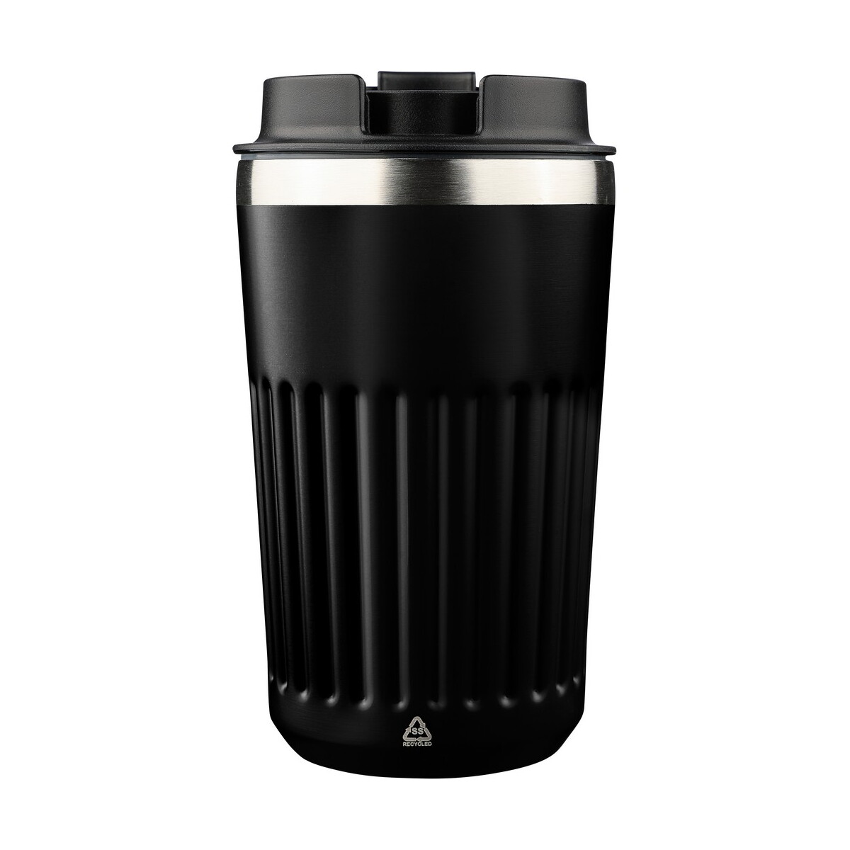 Kubki termiczne z logo – kubek termiczny 400 ml – czarny VB184-03_IBK01 Kubek termiczny 400 ml - czarny VB184-03_IBK01