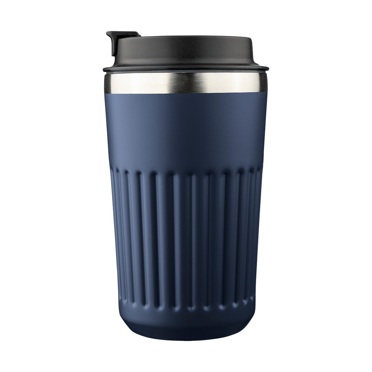 Kubki termiczne z logo – kubek termiczny 400 ml – niebieski VB184-11_ISR01 Kubek termiczny 400 ml - niebieski VB184-11_ISR01