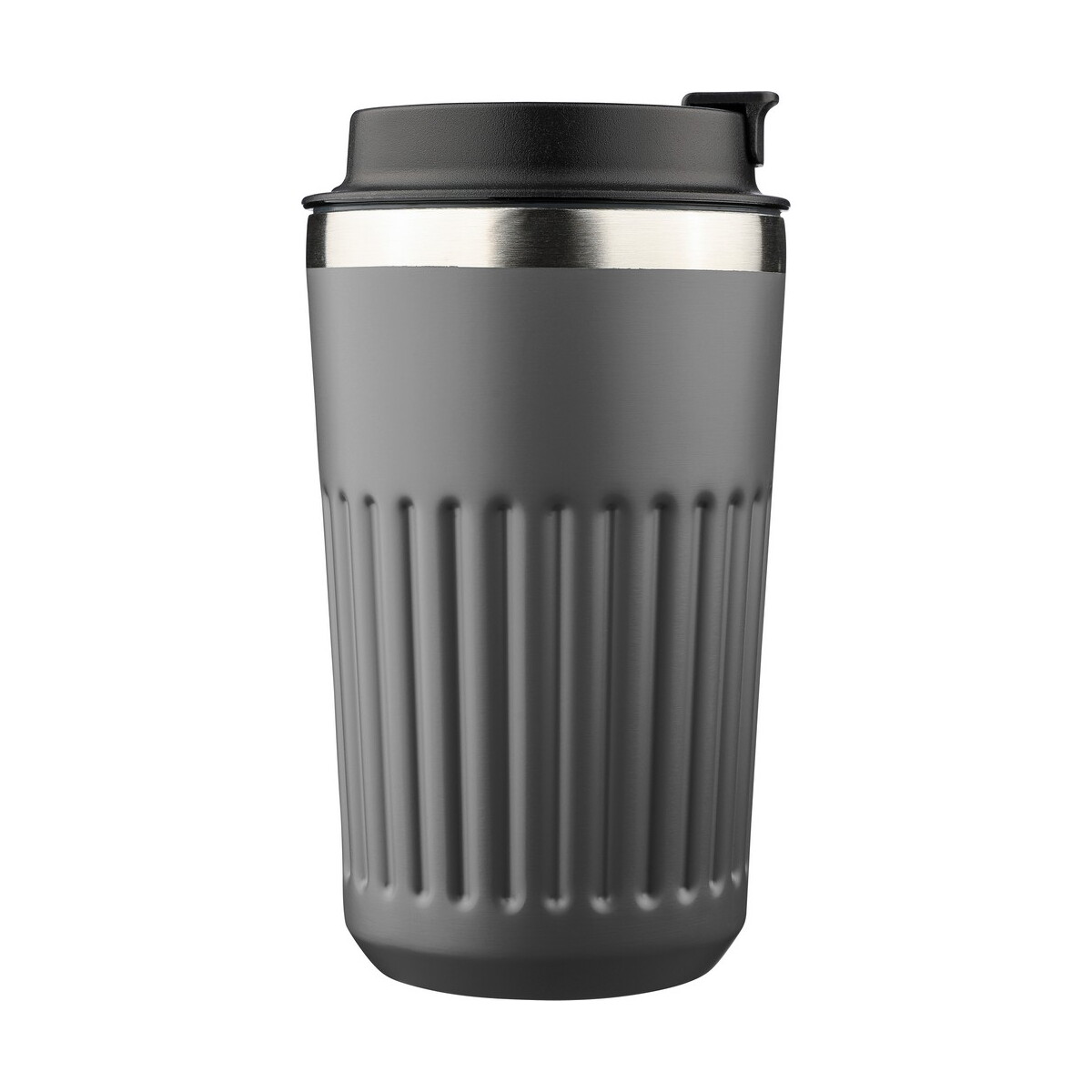 Kubki termiczne z logo – kubek termiczny 400 ml – szary VB184-19_ISL01 Kubek termiczny 400 ml - szary VB184-19_ISL01