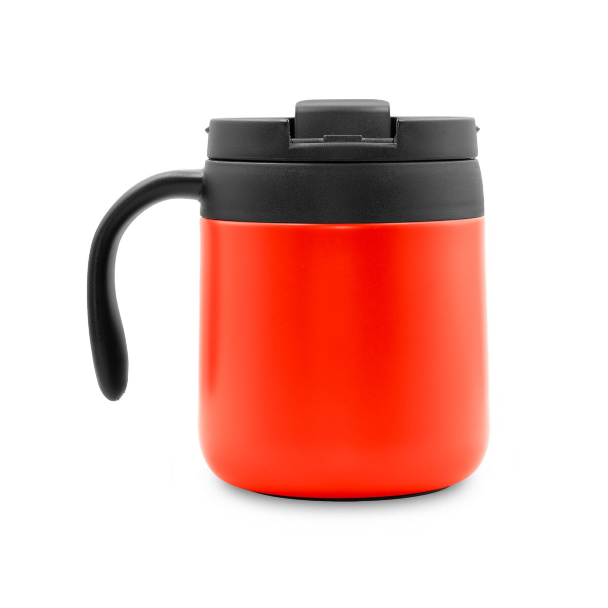 Kubki termiczne z logo – kubek termiczny 400 ml z rączką | wyatt – czerwony V4838-05_IBK01 Kubek termiczny 400 ml z rączką | Wyatt - czerwony V4838-05_IBK01