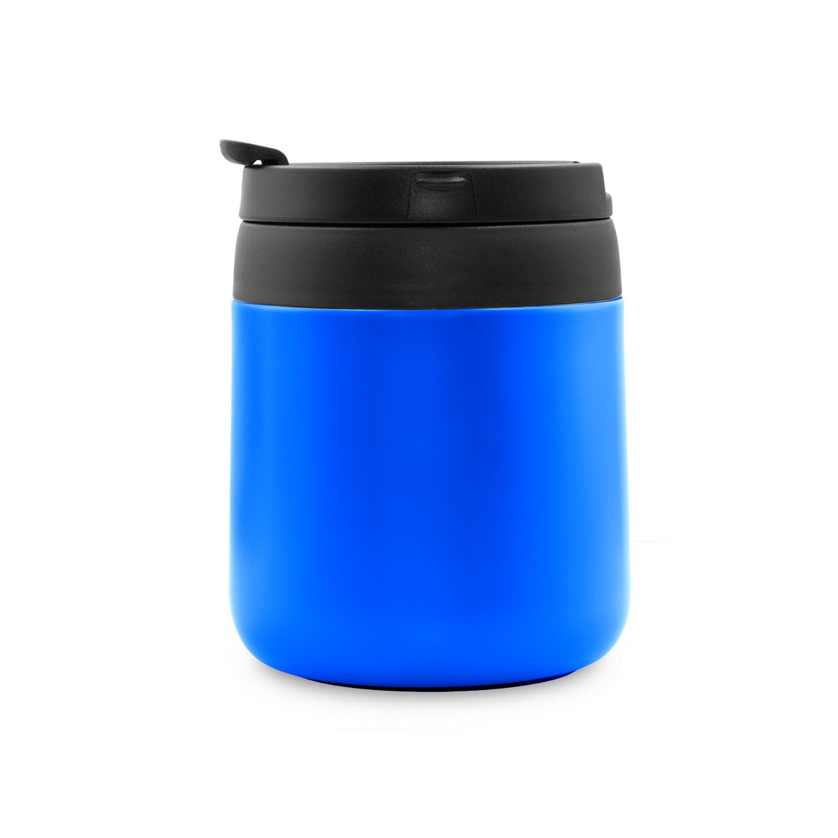 Kubki termiczne z logo – kubek termiczny 400 ml z rączką | wyatt – niebieski V4838-11_ISL01 Kubek termiczny 400 ml z rączką | Wyatt - niebieski V4838-11_ISL01