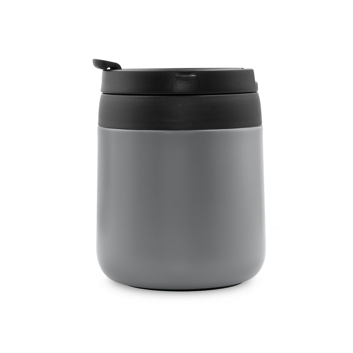 Kubki termiczne z logo – kubek termiczny 400 ml z rączką | wyatt – szary V4838-19_ISL01 Kubek termiczny 400 ml z rączką | Wyatt - szary V4838-19_ISL01