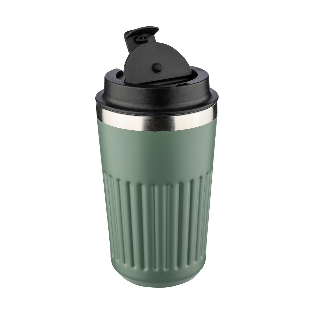 Kubki termiczne z logo – kubek termiczny 400 ml – zielony VB184-06_AAA04 Kubek termiczny 400 ml - zielony VB184-06_AAA04