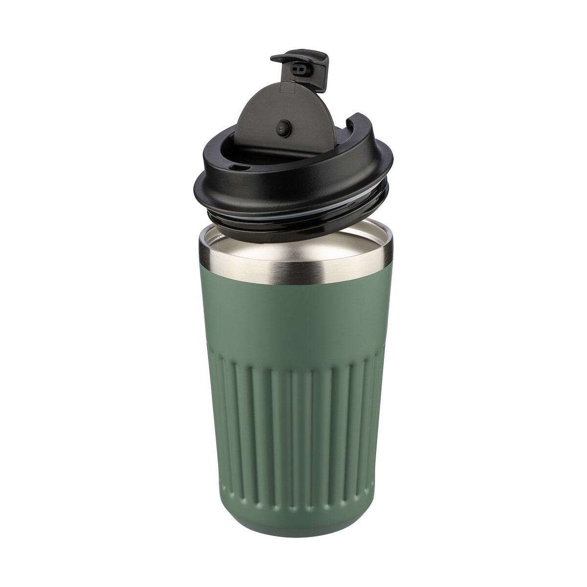 Kubki termiczne z logo – kubek termiczny 400 ml – zielony VB184-06_AAA09 Kubek termiczny 400 ml - zielony VB184-06_AAA09