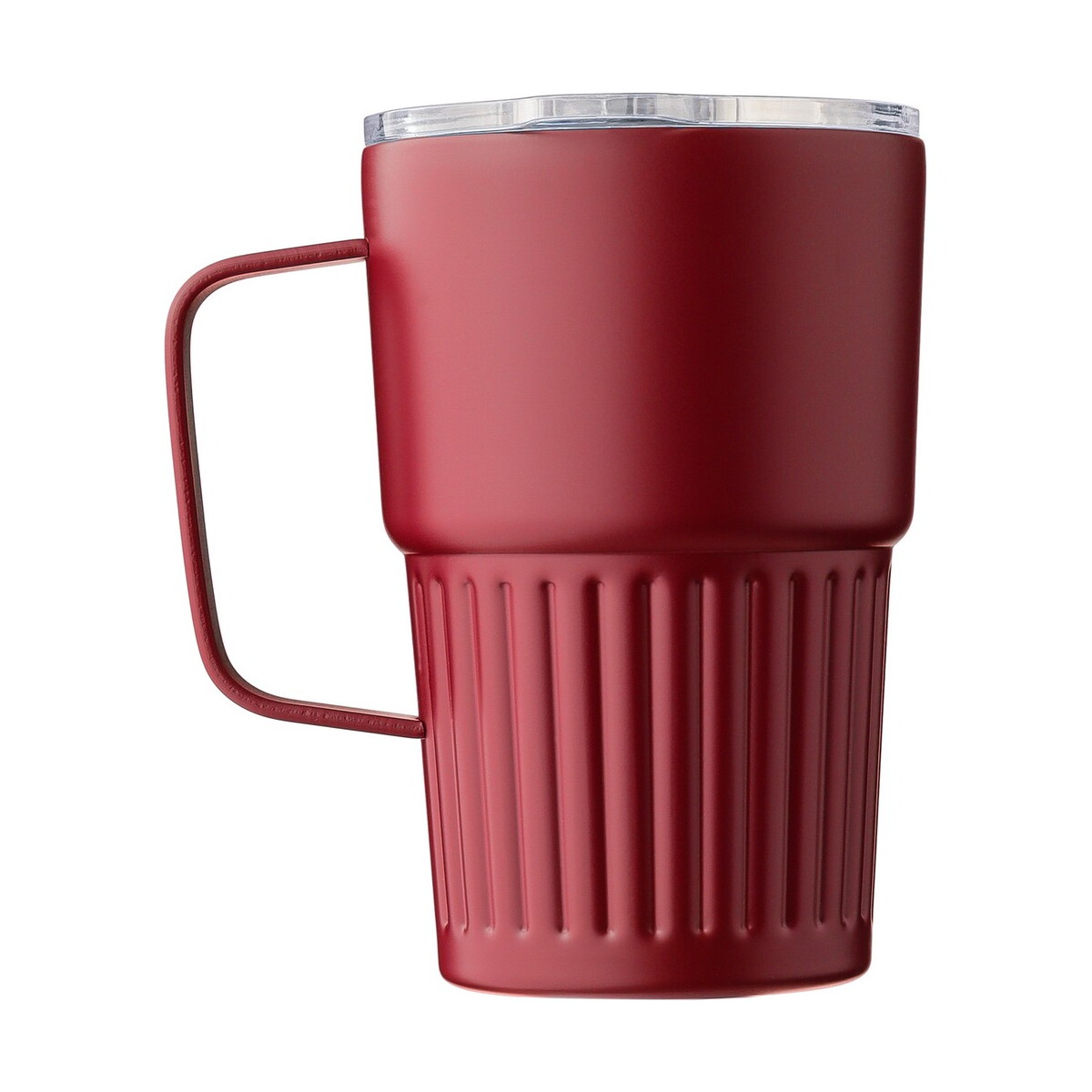 Kubki termiczne z logo – kubek termiczny 450 ml – burgundowy VA281-12_IBK01 Kubek termiczny 450 ml - burgundowy VA281-12_IBK01