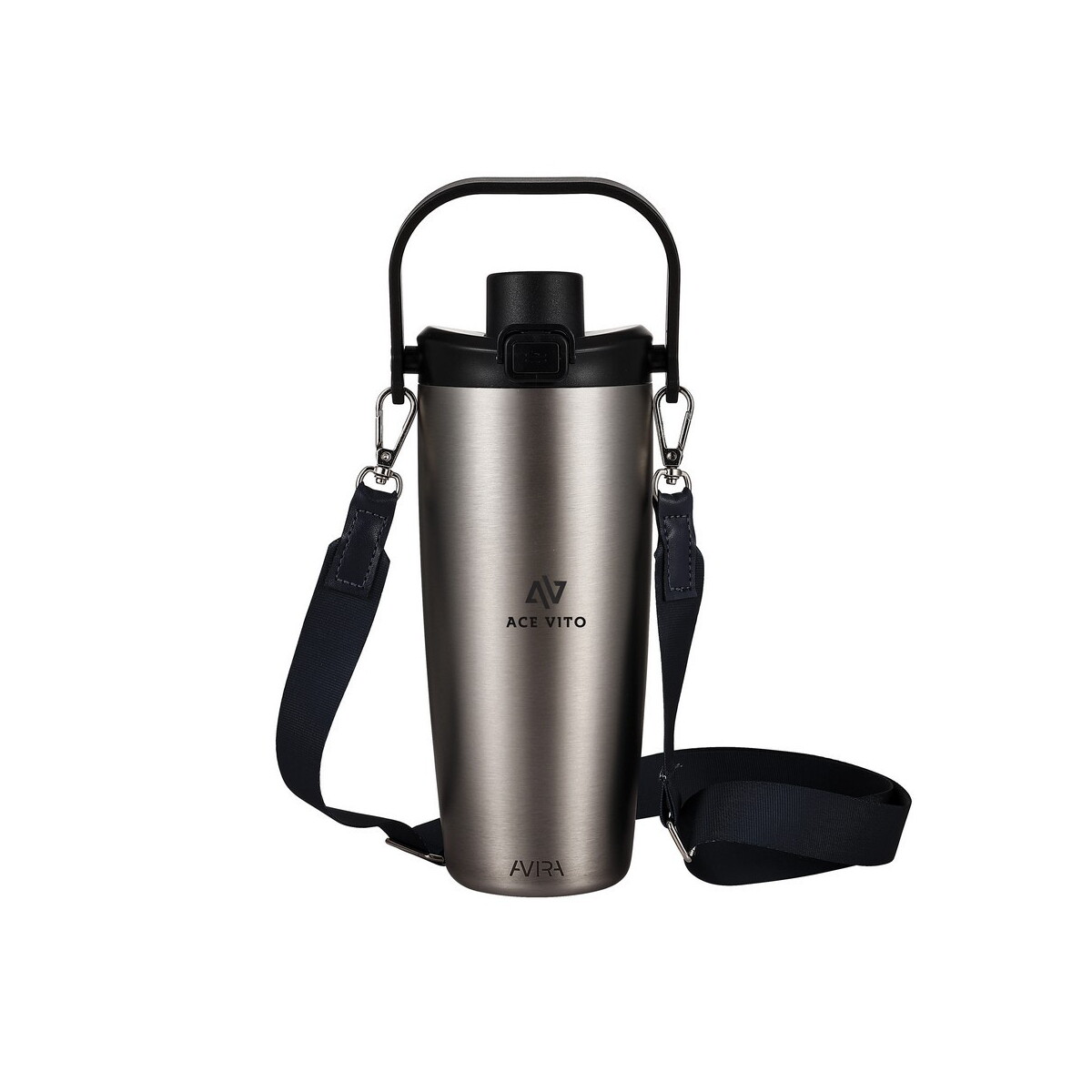 Kubki termiczne z logo – kubek termiczny 600 ml avira ayala – silver P438.1102__D_100 Kubek termiczny 600 ml Avira Ayala - silver P438.1102__D_100