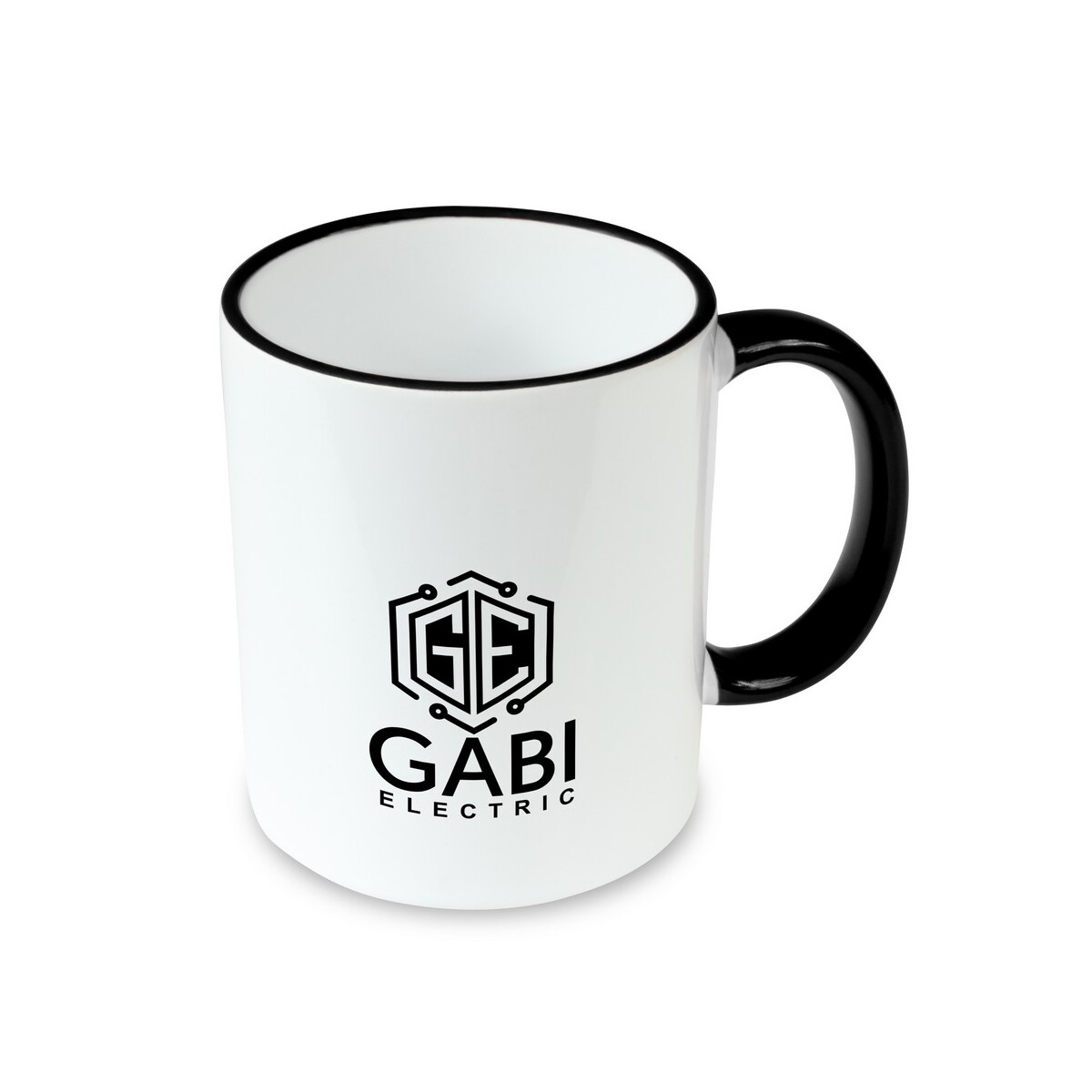 Kubki z logo – kubek ceramiczny 350 ml | nerita – czarny VA073-03_ILG01 Kubek ceramiczny 350 ml | Nerita - czarny VA073-03_ILG01