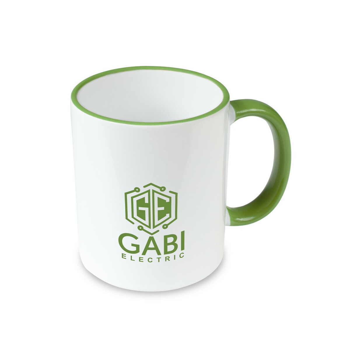Kubki z logo – kubek ceramiczny 350 ml | nerita – jasnozielony VA073-10_ILG01 Kubek ceramiczny 350 ml | Nerita - jasnozielony VA073-10_ILG01