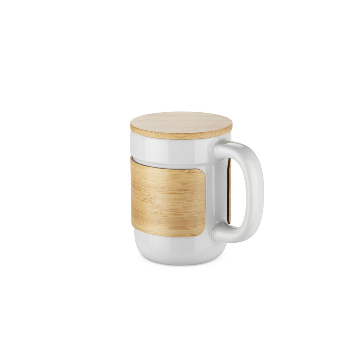 Kubki z logo – kubek muggi 350 ml – biały 16406-01 Kubek MUGGI 350 ml - biały 16406-01