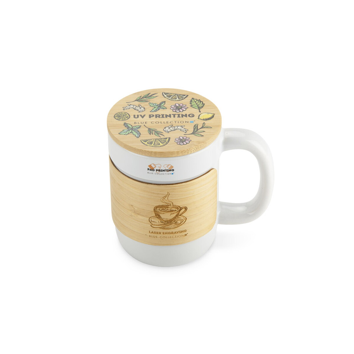 Kubki z logo – kubek muggi 350 ml – biały 16406-01_zuv Kubek MUGGI 350 ml - biały 16406-01_zuv