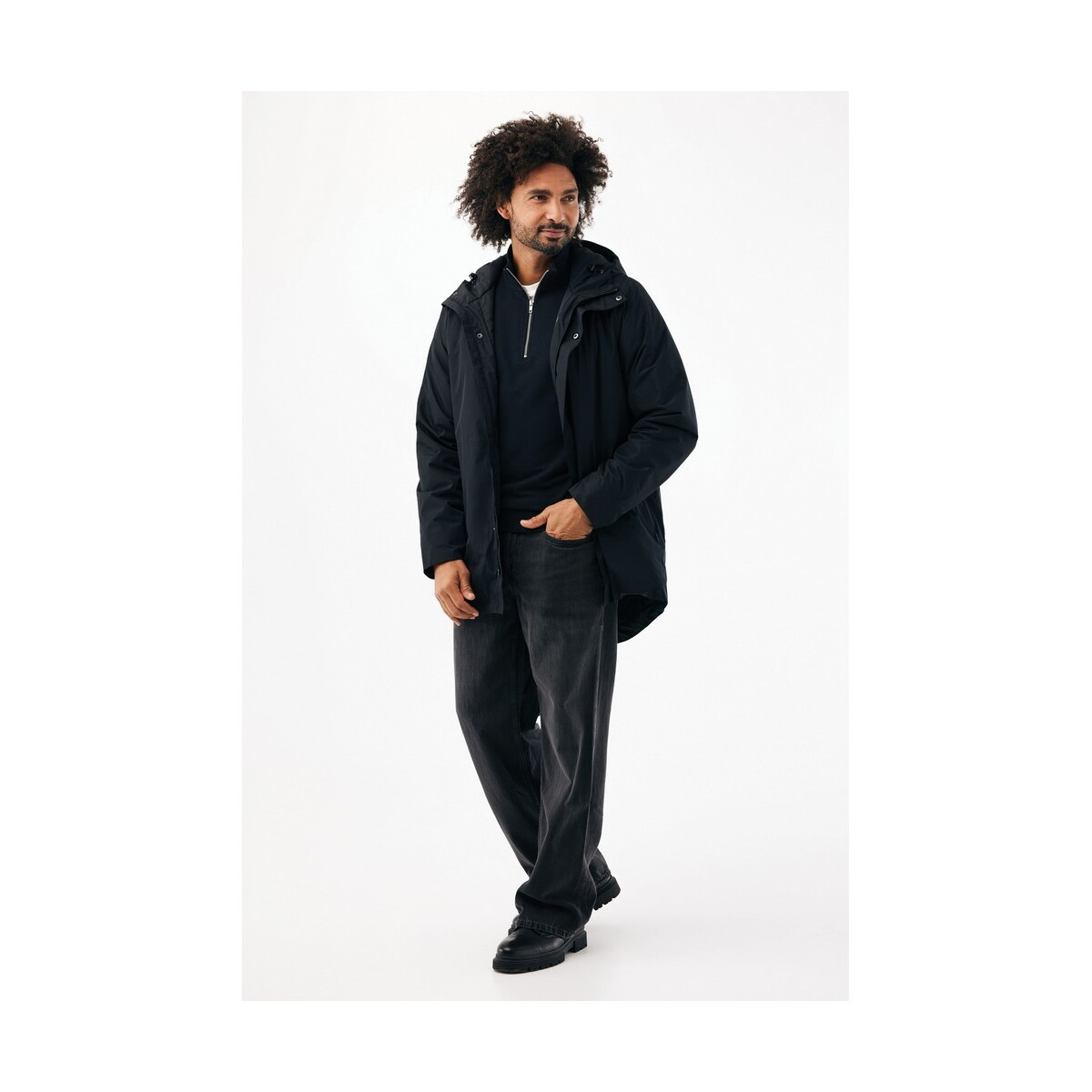 Kurtki z logo – kurtka iqoniq thelon – czarna T9702.001__F_250 Kurtka IQONIQ Thelon - czarna T9702.001__F_250