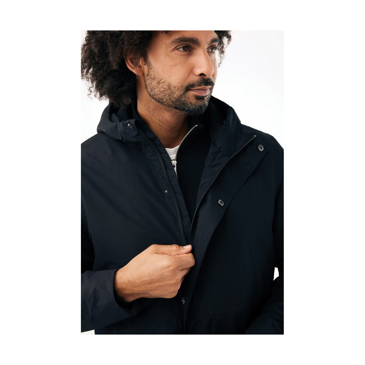 Kurtki z logo – kurtka iqoniq thelon – czarna T9702.001__F_263 Kurtka IQONIQ Thelon - czarna T9702.001__F_263