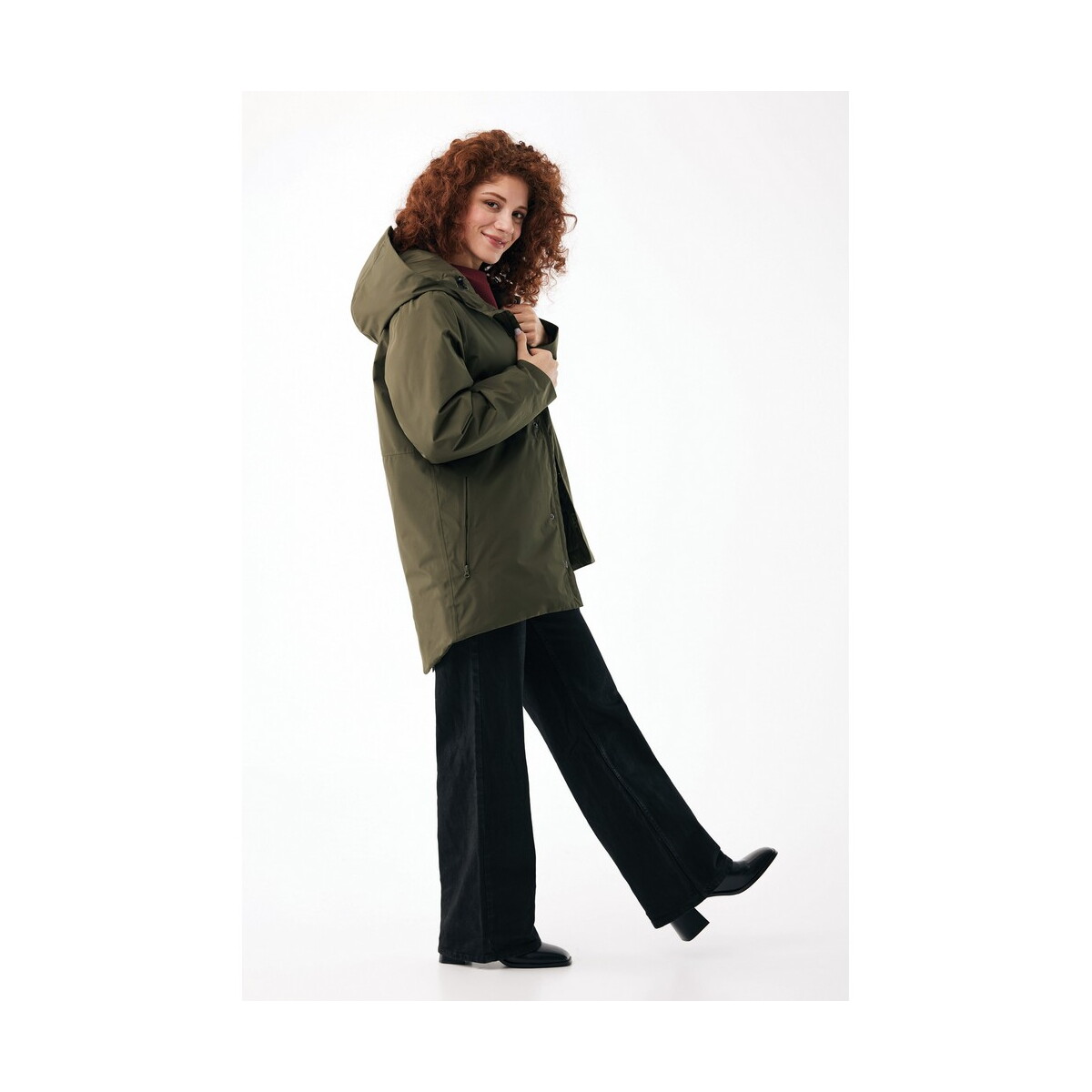 Kurtki z logo – kurtka iqoniq thelon – khaki T9702.020__F_257 Kurtka IQONIQ Thelon - khaki T9702.020__F_257