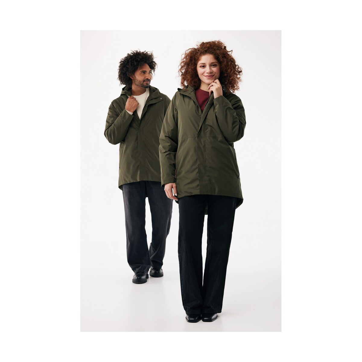 Kurtki z logo – kurtka iqoniq thelon – khaki T9702.020__F_266 Kurtka IQONIQ Thelon - khaki T9702.020__F_266