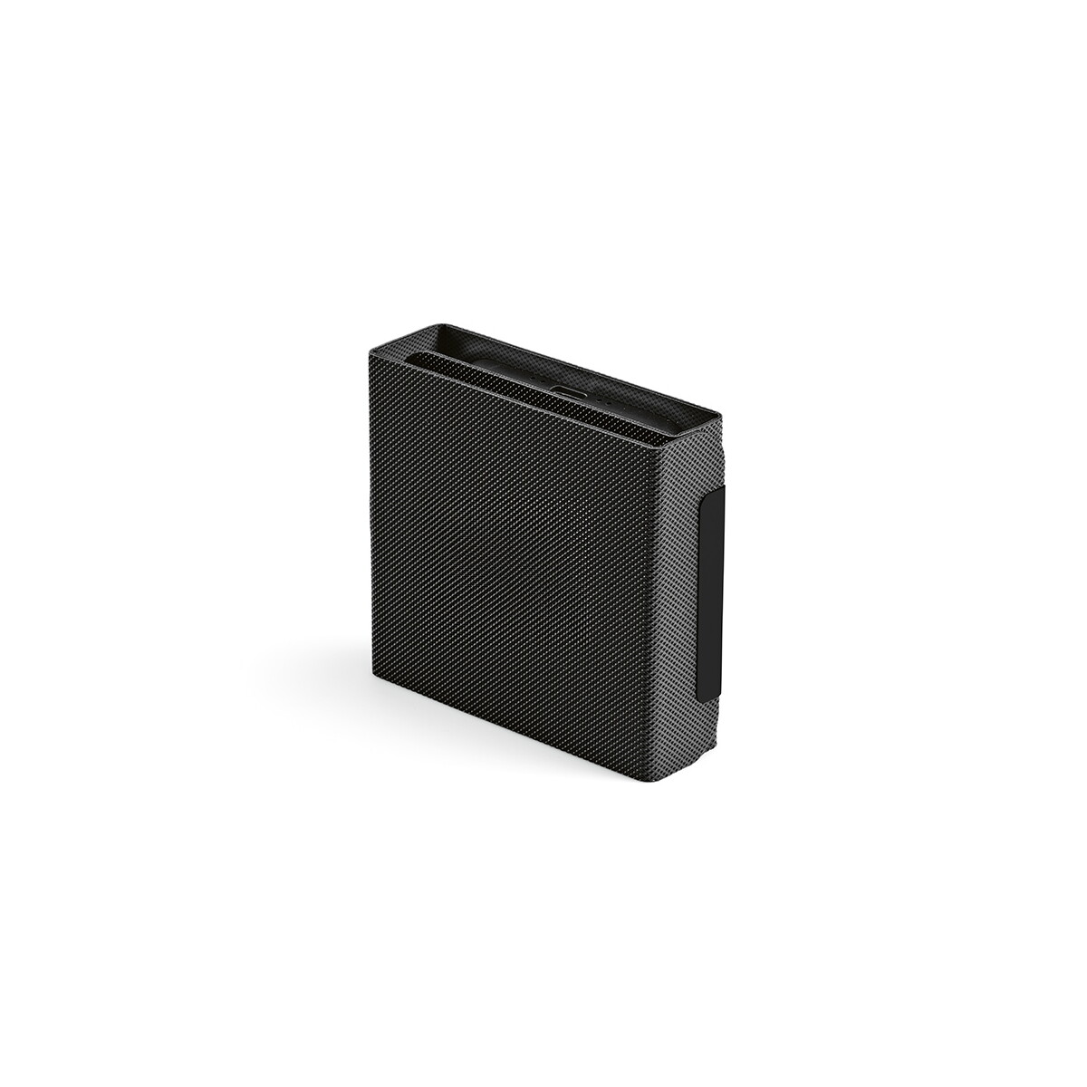 Ładowarki z logo – bezprzewodowa ladowarka linnaeus recycled pu 15w – czarna AWC005_103 Bezprzewodowa ladowarka Linnaeus Recycled PU 15W - Czarna AWC005_103