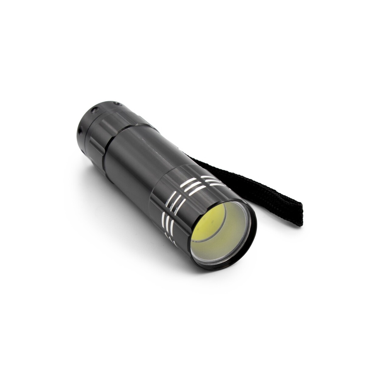 Latarki z logo – latarka cob | lule – czarna VA072-03_AAA02 Latarka COB | Lule - czarna VA072-03_AAA02