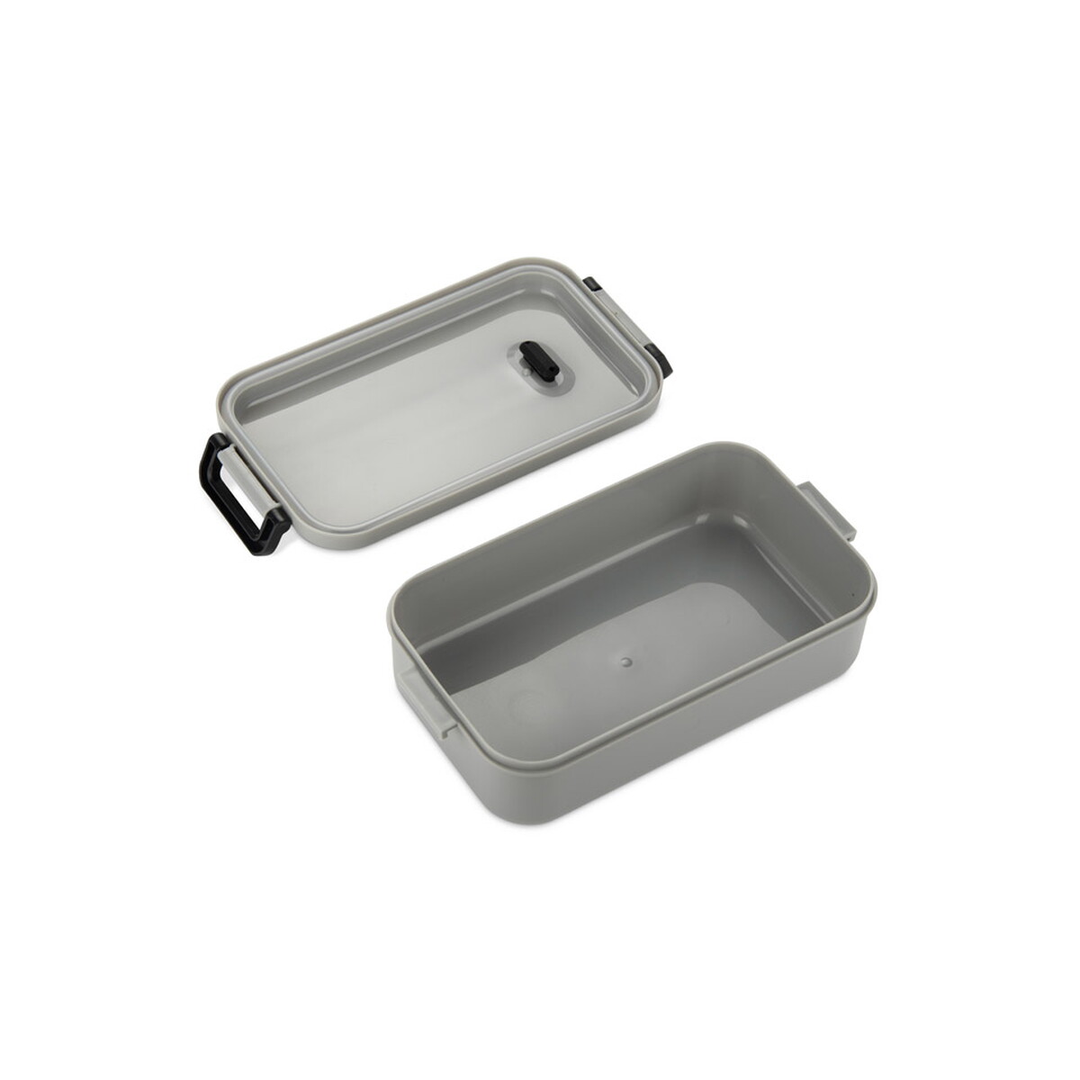 Lunchboxy z logo – pojemnik tapas 850 ml – szary 16260-14_d Pojemnik TAPAS 850 ml - szary 16260-14_d