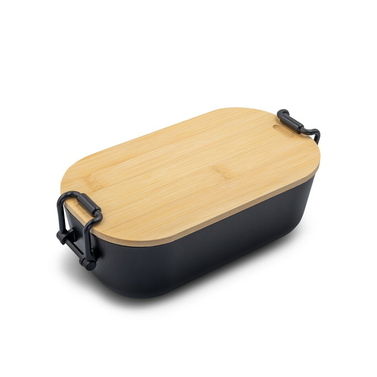 Lunchboxy z logo – pudełko śniadaniowe 900 ml | loes – czarne VA936-03_AAA01 Pudełko śniadaniowe 900 ml | Loes - czarne VA936-03_AAA01
