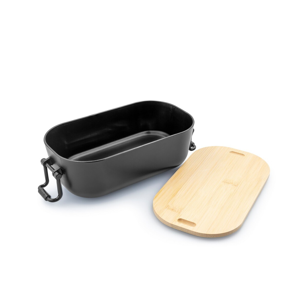 Lunchboxy z logo – pudełko śniadaniowe 900 ml | loes – czarne VA936-03_AAA02 Pudełko śniadaniowe 900 ml | Loes - czarne VA936-03_AAA02